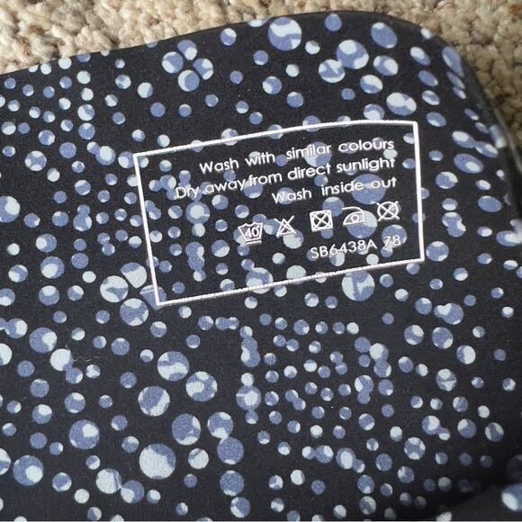 Sweaty Betty Power 7/8 Black Blue Celestial Dot Print Workout Leggings Size XS - Picture 5 of 7